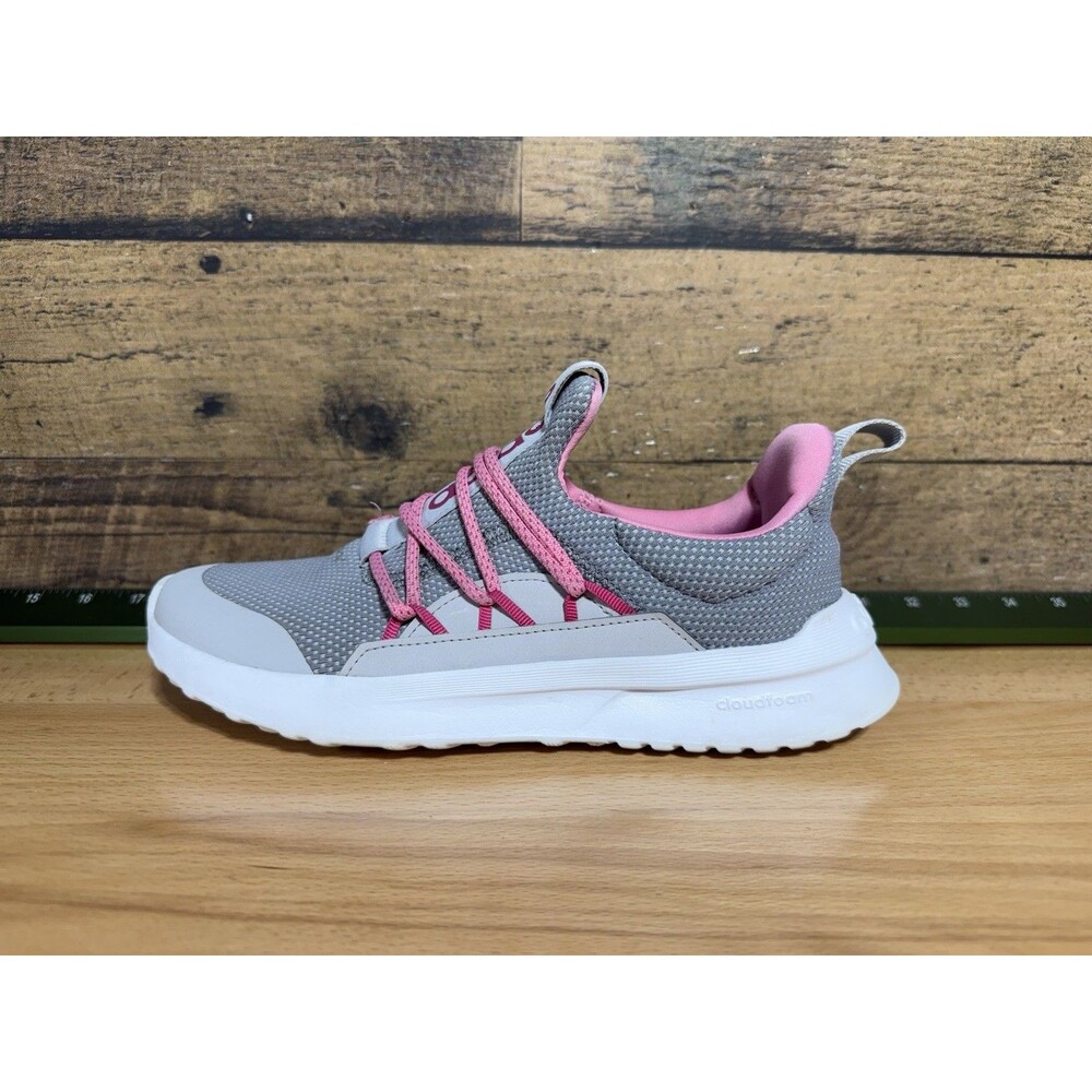 Adidas Lite Racer Adapt 4.0 Low Grey Real Magenta Kid's Shoes GW4164 Size 6